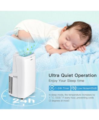  9000BTU Portable Air Conditioner 3-in-1 Air Cooler Fan Dehumidifier w/ Remote