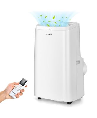 Costway - 12000BTU Portable Air Conditioner 3-in-1 Air Cooler Fan Dehumidifier w/ Remote