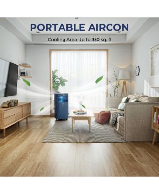 8000 BTU Portable Air Conditioner with Remote Control 3-in-1 Air Cooler with Drying