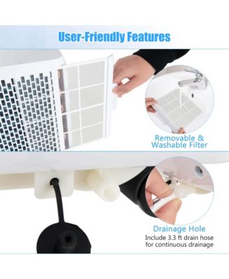  8000 BTU Portable 3-in-1 Freestanding Air Conditioner with Dehumidifier 5000 BTU