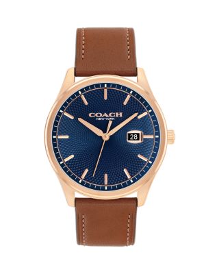 COACH - Oliver Leather Strap Watch, 41mm