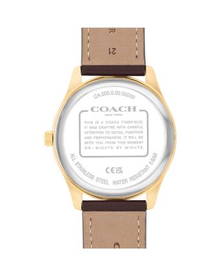Oliver Leather Strap Watch, 41mm