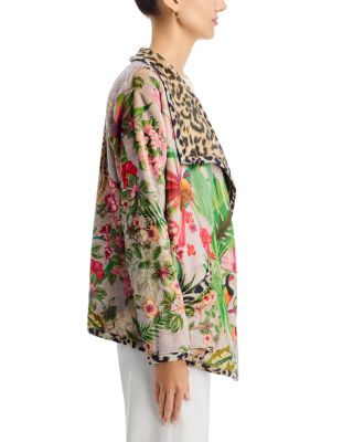 Joan Wrap Printed Jacket