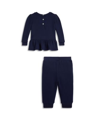 Polo Girls' Polo Bear Fleece Sweatshirt & Pant Set - Baby