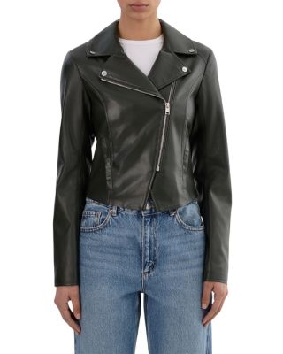 Pascale Faux Leather Moto Jacket
