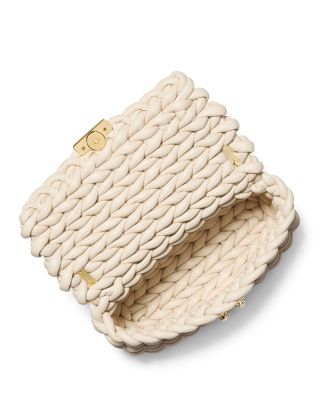 Woven Large Convertible Chain Shoulder Bag