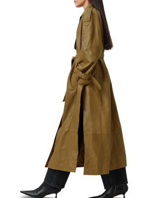 Reed Leather Trench Coat