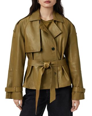 Reed Leather Trench Jacket