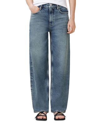 Sadie High Rise Ankle Barrel Jeans in Washed Indigo