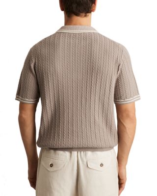 Jarvis Cable Knit Polo Shirt