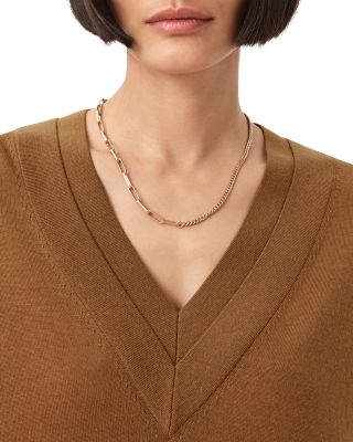 Bern Paneled V Neck Sweater