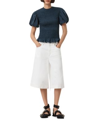 Dael Peplum Puff Sleeve Top