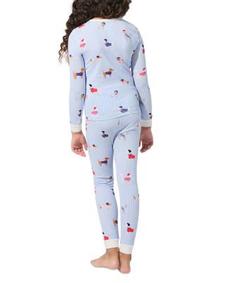 Girls' Cotton Knit Long Sleeve Pajama Set - Little Kid, Big Kid