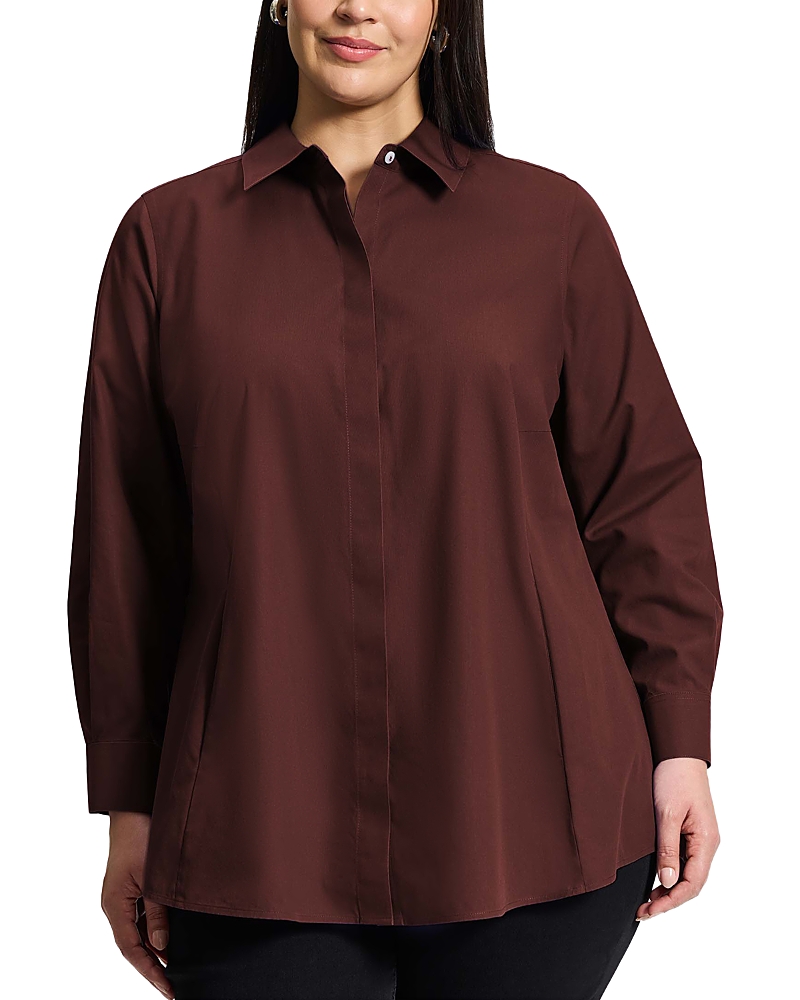 Foxcroft Plus Cici Non Iron Tunic Top