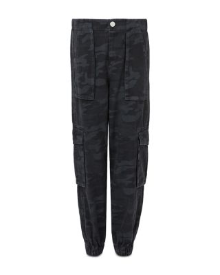 Freda Cargo High Rise Ankle Tapered Jeans in Camo Ink Blue