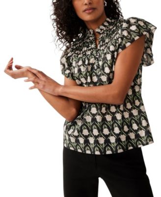 Mint Velvet - Women's Print Cotton Blouse