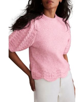  Women's Stitch Sleeve Knit Top