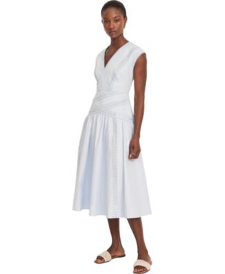  Women's Trim Detail Extreme Midi Dress