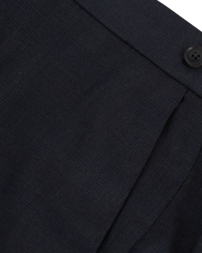 Reef Slim Fit Prince of Wales Check Wool Trousers
