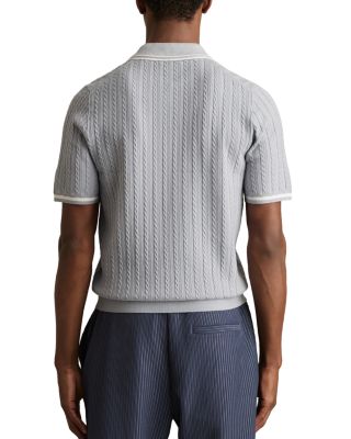 Jarvis Cable Knit Polo Shirt