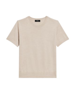 Theory - Lightweight Wool Short Sleeve Top