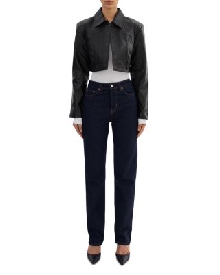 Gia Leather Crop Jacket