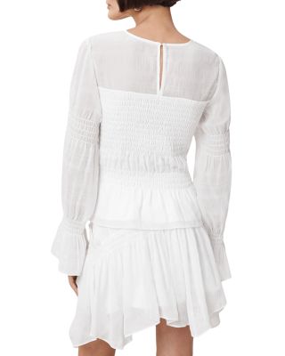 Pamela Shirred Peplum Top