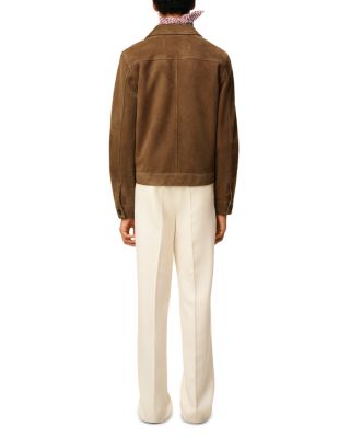  Regular Fit Button Front Leather Jacket