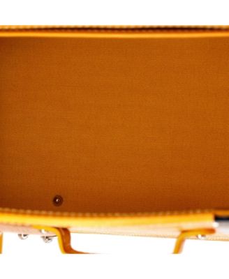  Mini Structured Saigon Top Handle Bag Coated Canvas with Leather