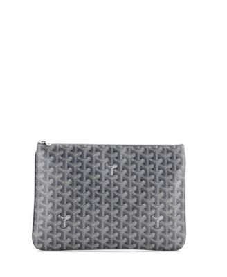 Pre-Owned Goyard - MM Senat Zip Pouch Coated Canvas