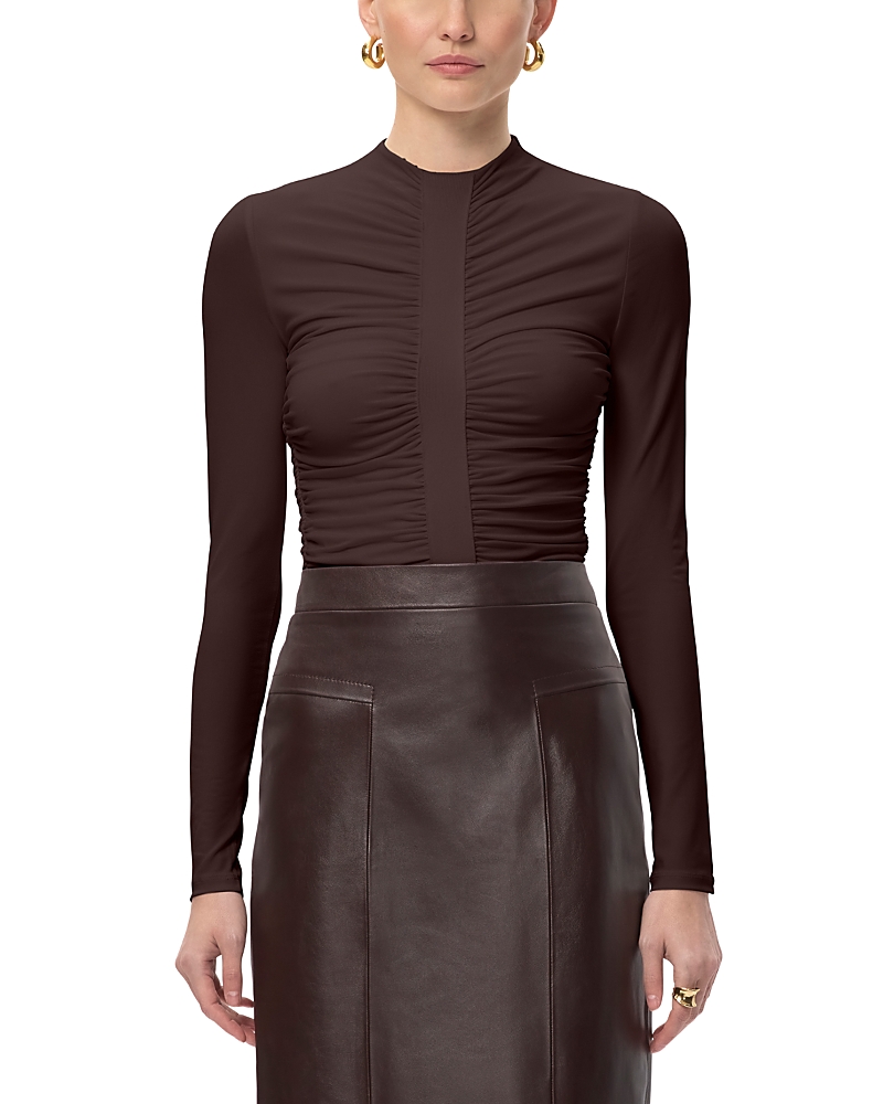Herve Leger The Veronica Top In Brown