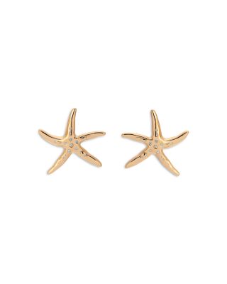 Ettika - Pav&eacute; Starfish Luxe Statement Stud Earrings