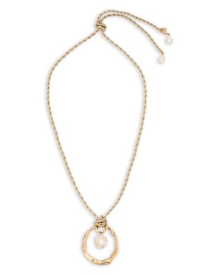 Nautical Cultured Freshwater Pearl Necklace, 36"