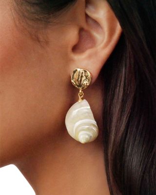 Sunken Treasure Shell Drop Earrings