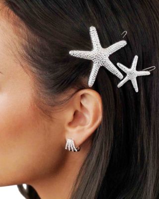 Starfish Hair Barrettes, Set of 2