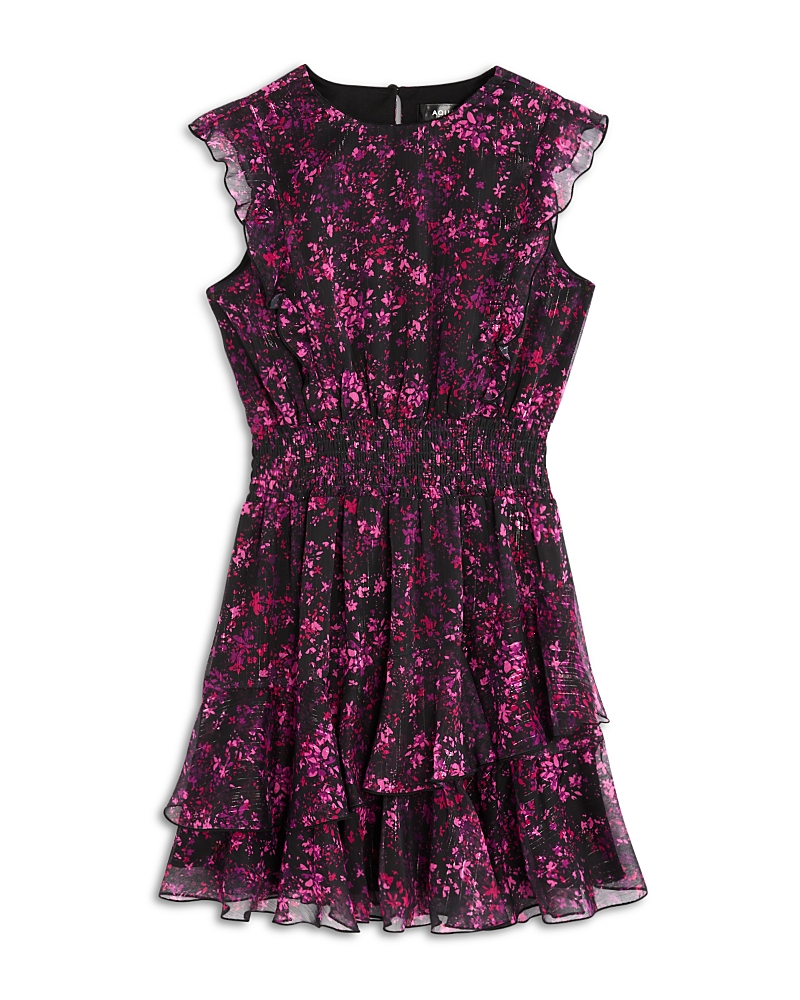 Aqua Girls' Ruffle Chiffon Mini Dress, Littie Kid, Big Kid - Exclusive