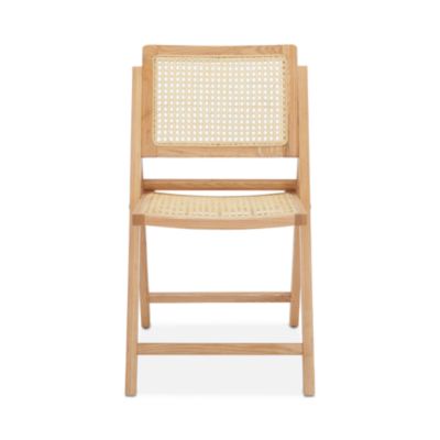 Desiree Cane Folding Dining Chairs, Set of 2