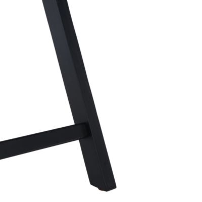 Desiree Cane Folding Dining Chairs, Set of 2, Black/Natural