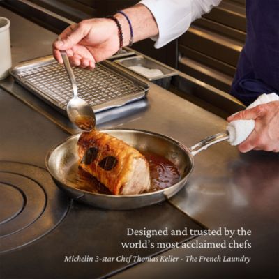 ProBond&amp;reg; Luxe 12.5&amp;quot; Professional Clad Stainless Steel Skillet