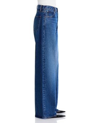 The Collegiate High Rise Wide Leg Jeans in Galactic