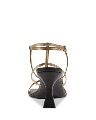 Women's Dennie Square Toe Strappy Mid Heel Sandals