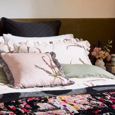Heather Floral Satin  Comforter Set