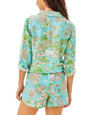 Sea View Button Down Top