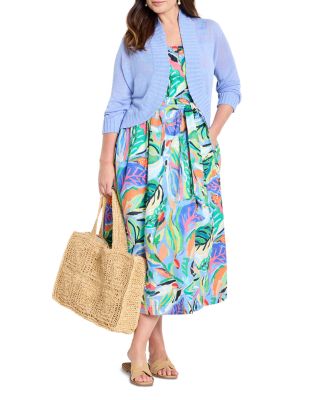 Plus Open Front Bolero Cardigan