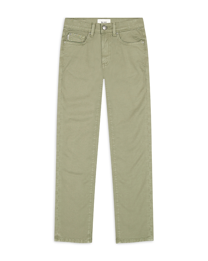Dl1961 Boys' Brady Slim Straight Jeans In Coastal Plain - Big Kid In Green