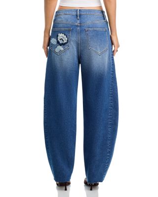 Parker Barrel X Floral Foliage in Medium Wash