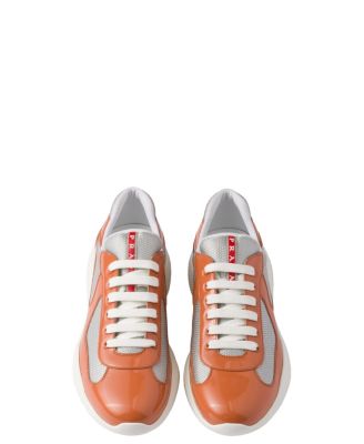 Men's Patent Leather and Technical Fabric America's Cup Sneakers
