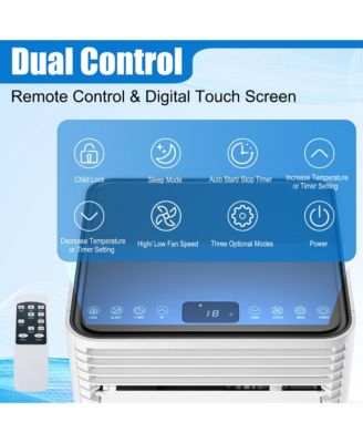 10000 BTU Portable Air Conditioner 3-in-1 Air Cooler w/Dehumidifier & Fan Mode