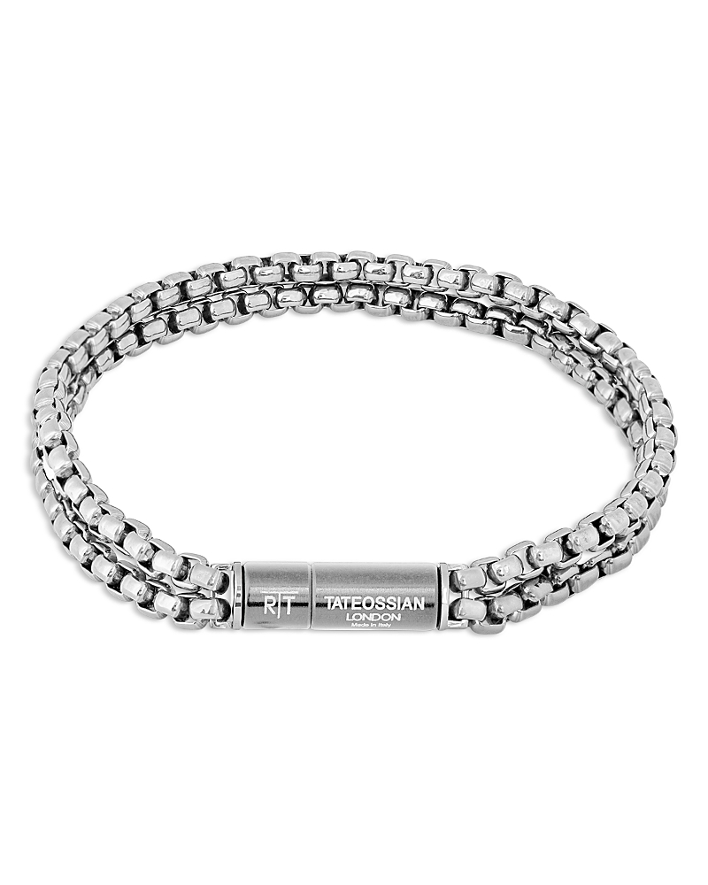 Tateossian Pop Elemenets Stainless Steel Chain Bracelet In Metallic