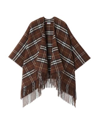 Burberry - Treacle Check Wool & Cashmere Cape